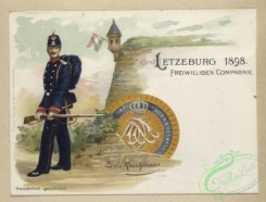 military_fashion-00136 - 103208-Luxembourg, 1891-1900-Letzburg 1898 - freiwilligen Compagnie