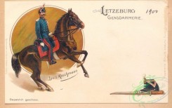 military_fashion-00146 - 103234-Luxembourg, 1891-1900-Letzburg - gensdarmerie, 1900