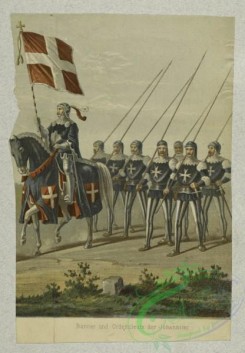 military_fashion-00451 - 206550-Knights of Malta, 1048-1799-Banner und Ordensleute der Johanniter