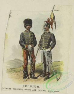military_fashion-00845 - 105652-Belgium, 1890-1896-Belgium, cavalry troopers, guide and lancer, full dress