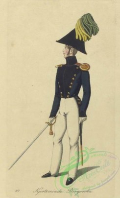 military_fashion-01620 - 107411-Denmark, 1835 - Deenske burgerweer en beamten