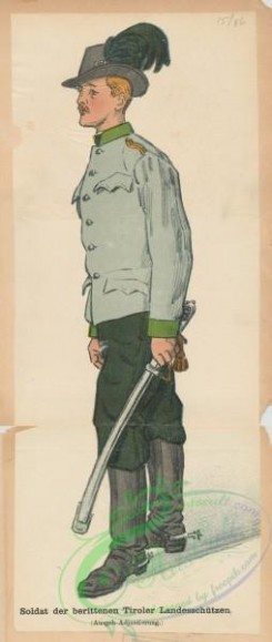military_fashion-02576 - 103779-Austria, 1896-1906-Soldat der berittenen Tiroler Landesschutzen