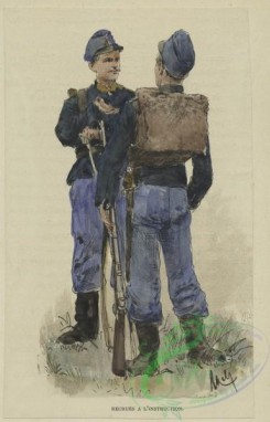 military_fashion-02729 - 104244-Austria, 1896-Recrues a l'instruction