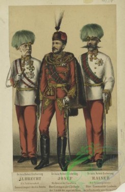 military_fashion-02847 - 104782-Austria, 1867-1895-Sr. kais. Hoheit Erzherzog ALBRECHT, K.k. Feldmarschall, General-Inspect. des k.k. Heeres, Sr. kais. Hoheit Erzherzog JOSEF, K.k. General der Cavalle