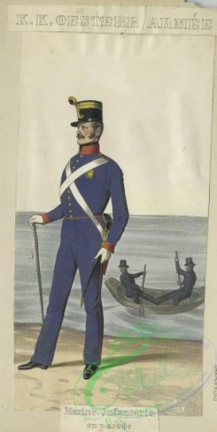 military_fashion-03004 - 104956-Austria, 1848-Marine Infanterie en parade