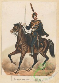 military_fashion-03043 - 104995-Austria, 1861-1866-Rittmstr. von Hessen-Cassel Huss. 1864