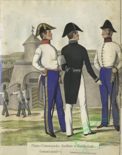 military_fashion-03059 - 105013-Austria, 1848-Platz-Commando. Auditor u. Feldkriegs-Commissar