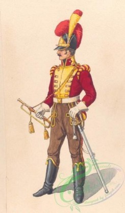 military_fashion-04214 - 104548-Spain, 1810-Trompeter Lancier et Mamncha
