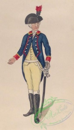 military_fashion-07983 - 102778-Netherlands, 1795-Nationale Guarde der Stad Amsterdam. Officier van de Cavallerie. 1795