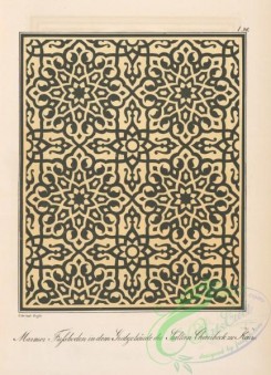 ornaments-00027 - 028-Marmor Fufsboden in dem Grabgebaude des Sultan Chairbeck zu Kairo