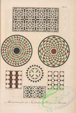 ornaments-00119 - 120-Marmormosaik im Fussboden des Doms zu Ravenna