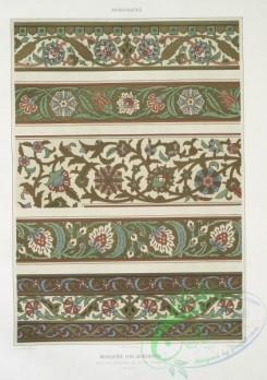 ornaments-00141 - 079-Arabesques-mosquee d'El-Bordeyny-frises et bordures des petites chambres (XVIIe, siecle)