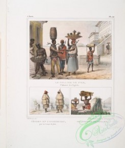 people-00682 - 091-Le collier de fer, chatiment des fugitifs (above), Negres en commission, par un temps de pluie, Transport de tuiles (below)