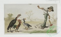 prang_cards_birds-00016 - 0106-Thanksgiving cards depicting people and turkeys, Valentines with women and Cupid 100267