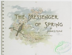prang_cards_birds-00183 - 0881-(The messenger of spring-cards depicting pastures, sky, dogwoods and robins.) 108129
