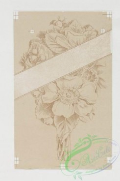 prang_cards_black-and-white-00143 - 0397-Valentines depicting bunches of flowers 105525