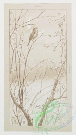 prang_cards_black-and-white-00148 - 0398-Christmas and New Years cards depicting birds and rabbits in the snow 105535