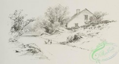 prang_cards_black-and-white-00570 - 1236-Pencil drawings 3 (depicting roads, chickens, houses, wells, barns, fields and gates) 100959