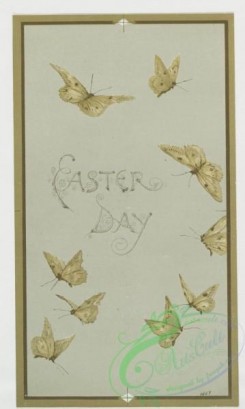 prang_cards_butterflies-00020 - 0419-Easter cards depicting birds and butterflies on tree branches 105684