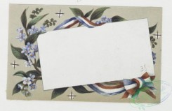 prang_cards_holidays-00040 - 0103-Trade cards for the International Exhibition and labels depicting flags from various countries and floral arrangements 100142