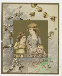 prang_cards_kids-00012 - 0172-Christmas and Easter cards depicting nests, plants, bells, children, carollers and holly 103358