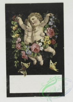prang_cards_kids-00029 - 0264-Valentines depicting Cupid with his arrows, angels, leaves, and flowers 104417