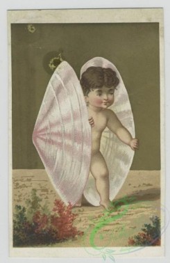 prang_cards_kids-00382 - 1442-Cards depicting babies in seashells 101850