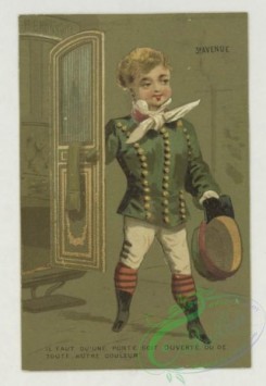 prang_cards_kids-00485 - 1793-Cards depicting children in the following professions-a coachman, a concierge, a jockey and a maid 103724