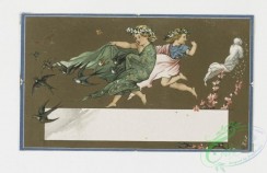 prang_cards_kids-00535 - 0032-Valentines and Birthday cards depicting children in mythological scenes 105099