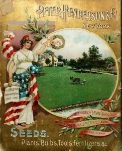 seeds_catalogs-07970 - 023-Woman in USA flag color dress, Round Frame