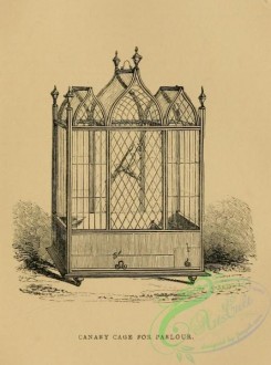 things-00394 - black-and-white Canary Cage for parlour