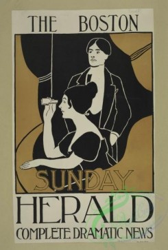 vintage_posters-00639 - 018-The Boston Sunday herald, Complete dramatic news