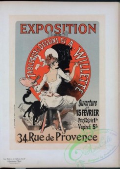 vintage_posters-00847 - 132-Affiche pour l' ''l'Exposition de Tableaux et Dessins de A, Willette''